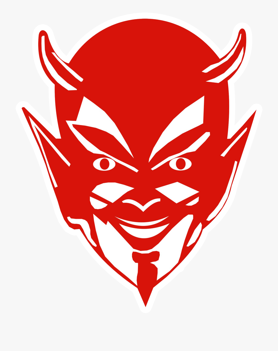 Transparent Red Devils Clipart - Richmond High School Red Devil, Transparent Clipart