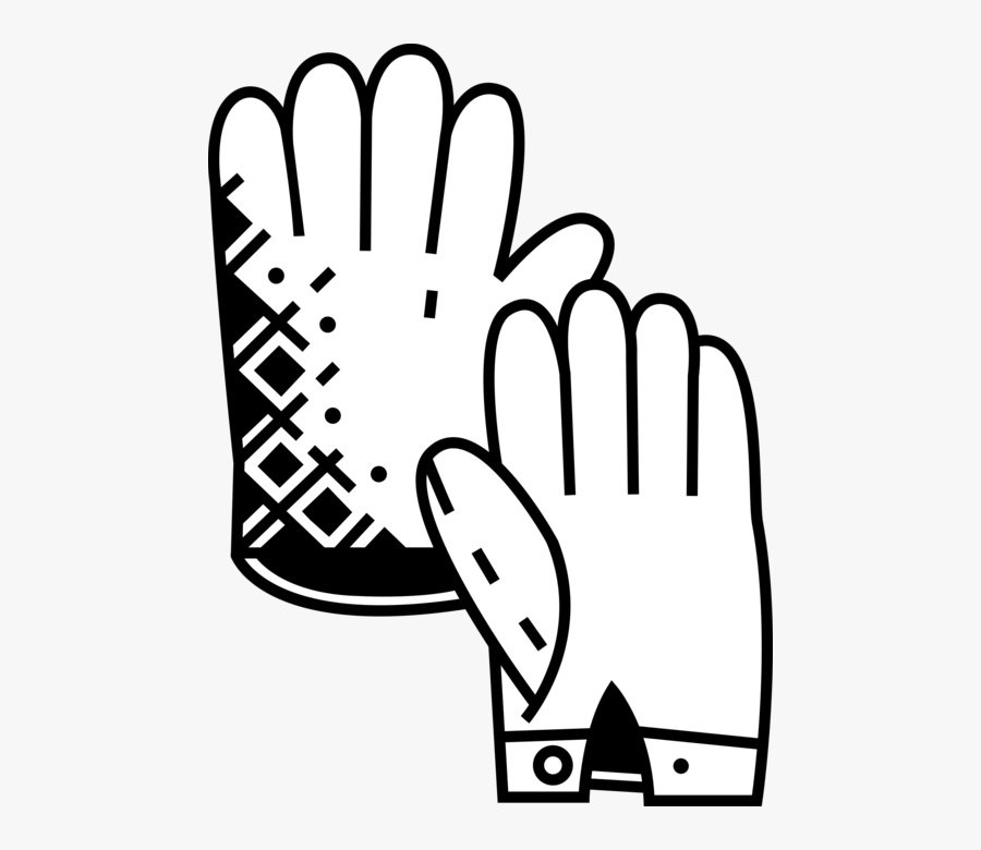 Vector Illustration Of Winter Gloves Keep Hands Warm, Transparent Clipart