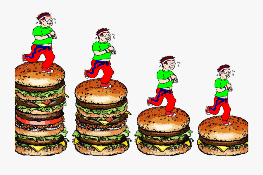 Weight Loss - Cartoon Food Waste, Transparent Clipart