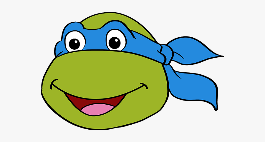 How To Draw Teenage Mutant Ninja Turtle Face - Ninja Turtle Easy Drawing, Transparent Clipart