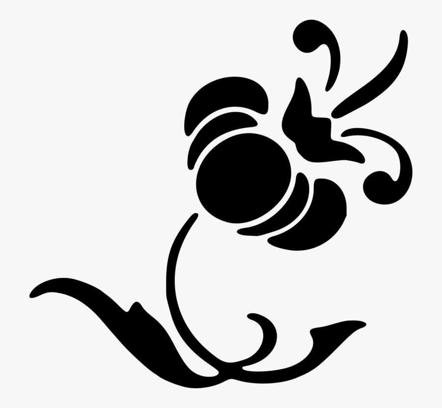 Flower,leaf,monochrome Photography, Transparent Clipart