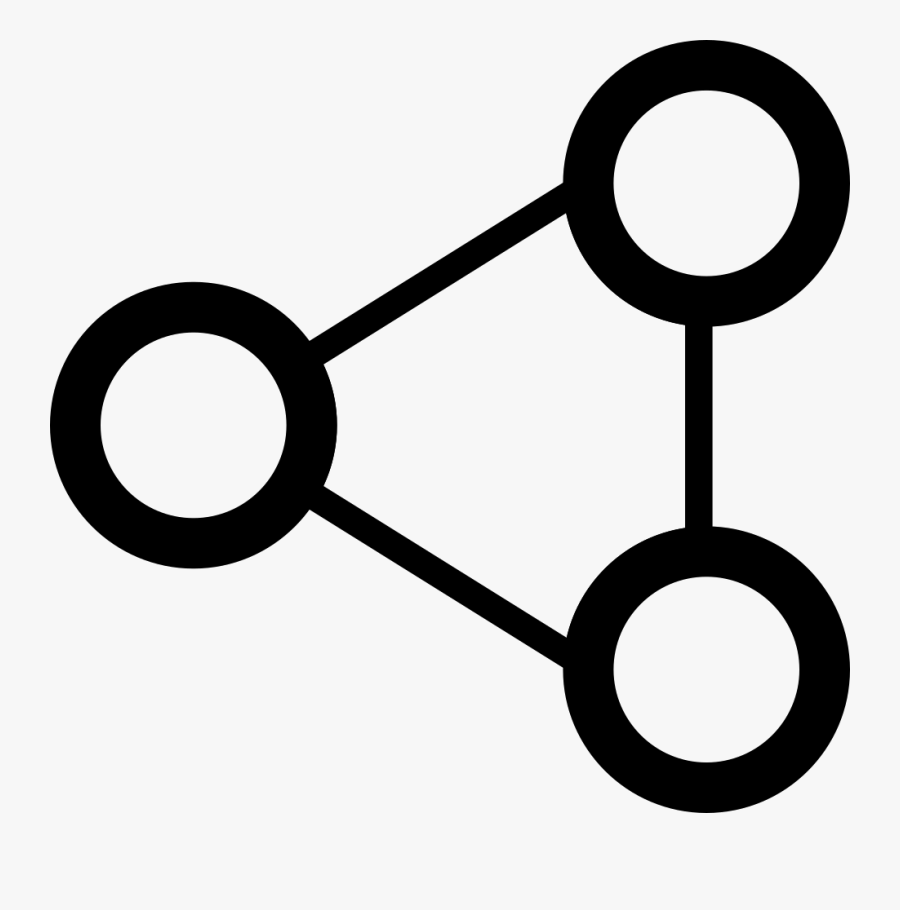 Network Diagram - White Connection Icon Png, Transparent Clipart