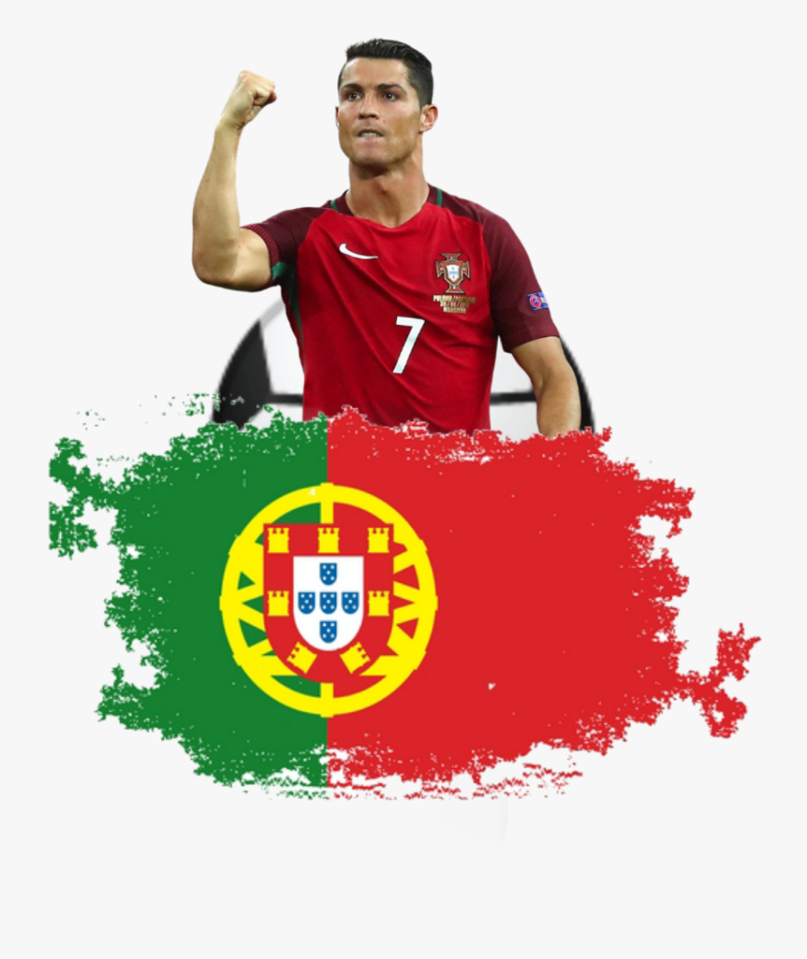 Cr7 Cristiano Ronaldo Cristiano Ronaldo Portugal Bandei - Portugal Flag, Transparent Clipart