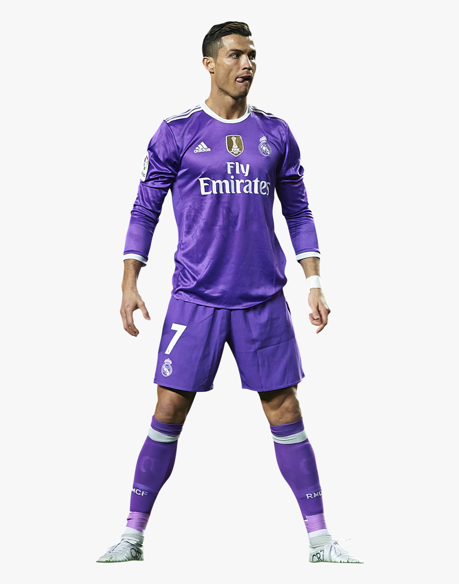 Transparent Purple Shirt Clipart - Madrid C Ronaldo 2018, Transparent Clipart