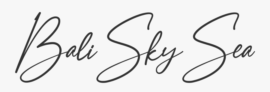 Bali Skysea - Calligraphy, Transparent Clipart