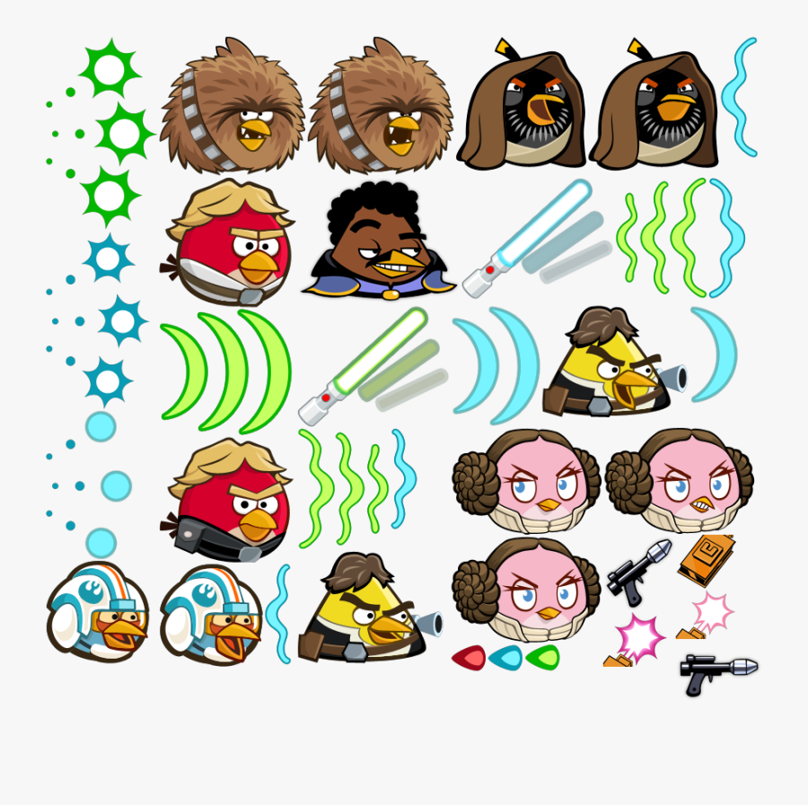 The Assets About Maxium Upgrade - Sticker Angry Bird Star Wars, Transparent Clipart