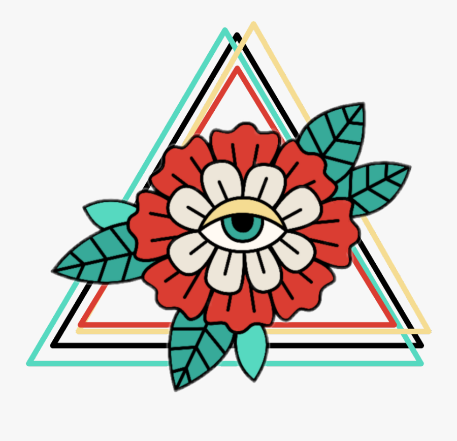#iluminati #flower #eye #allseeingeye, Transparent Clipart