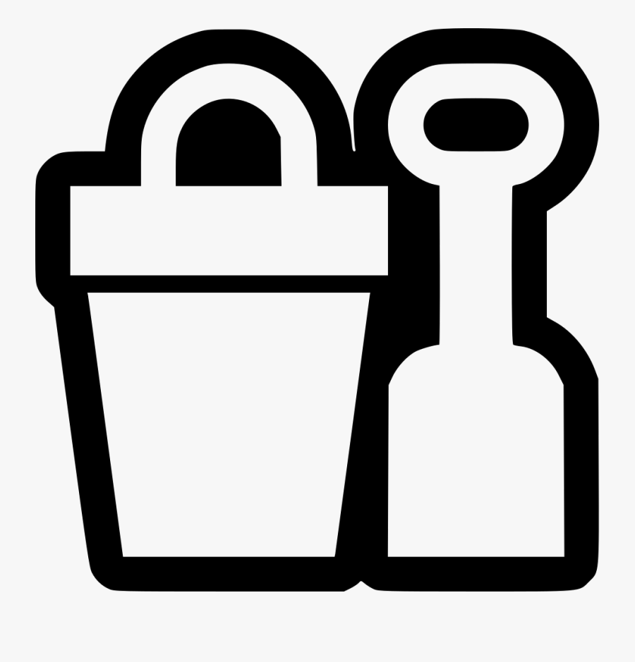 Shovel Pail, Transparent Clipart