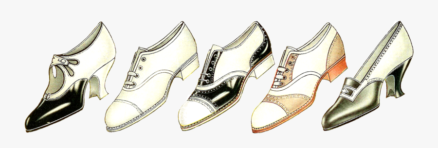 Womens Golf Shoe 1920s, Transparent Clipart