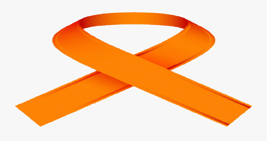 Orange Awareness Ribbon, Transparent Clipart