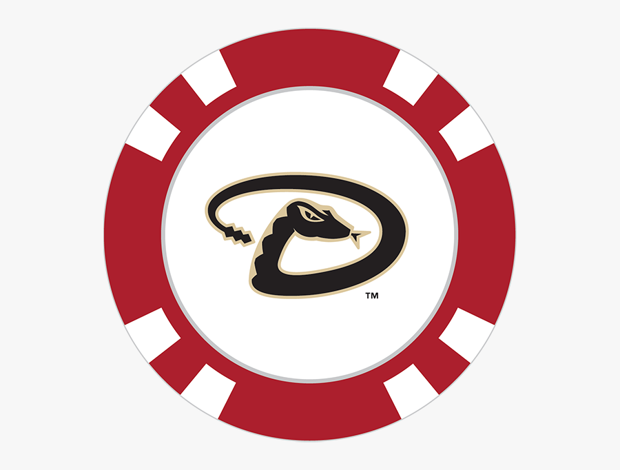 Arizona Diamondbacks Poker Chip Ball Marker - Seattle Seahawks Circle Logo, Transparent Clipart