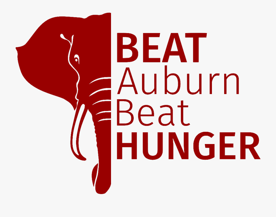 Beat Auburn Beat Hunger Logo - Illustration, Transparent Clipart