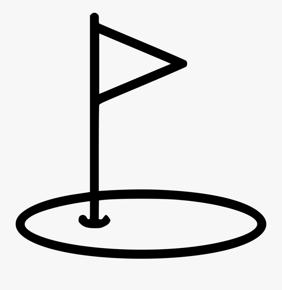 Golf Flag Pothole Comments Clipart , Png Download - Golf Flag Clipart Black And White, Transparent Clipart