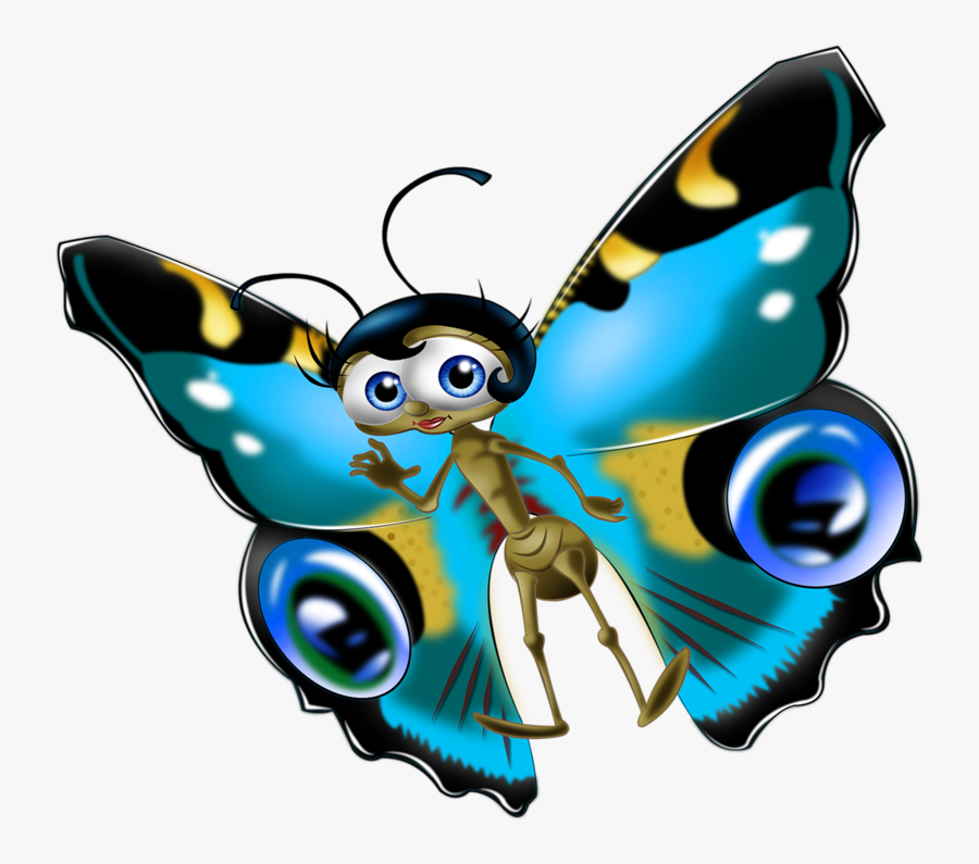 Butterfly Animated, Transparent Clipart