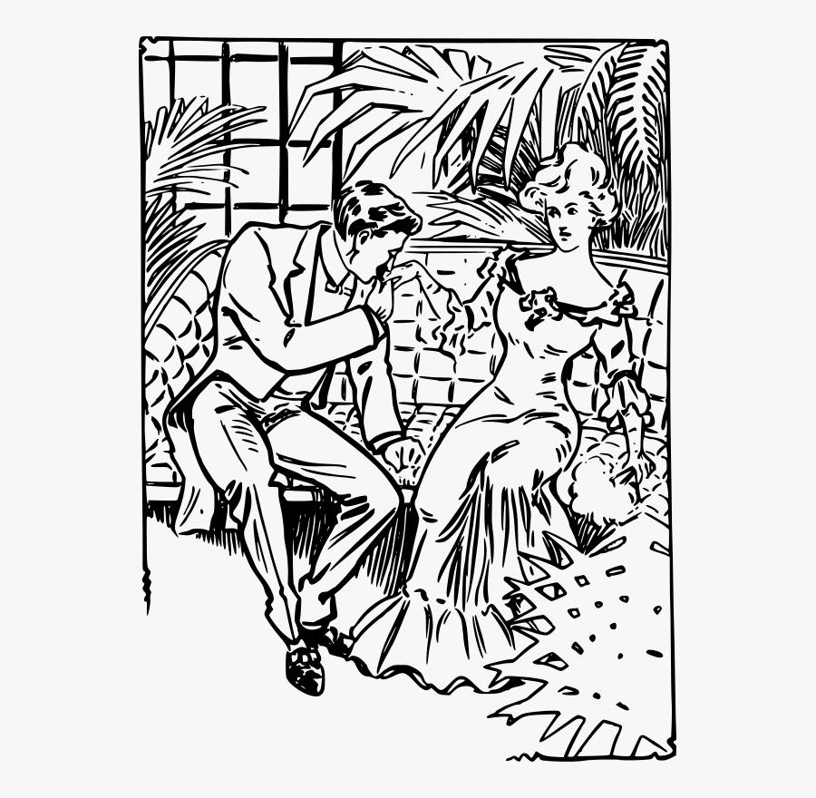 Kissing Her Hand - Illustration, Transparent Clipart