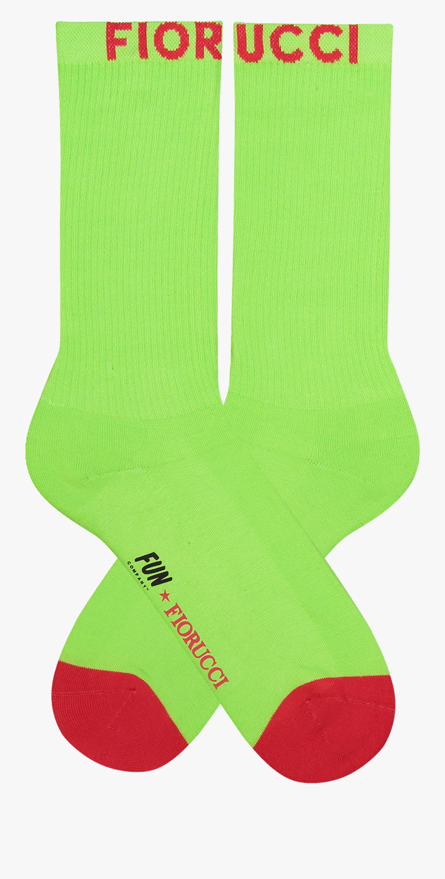 Fun X Fiorucci Unisex Solid Crew - Sock, Transparent Clipart