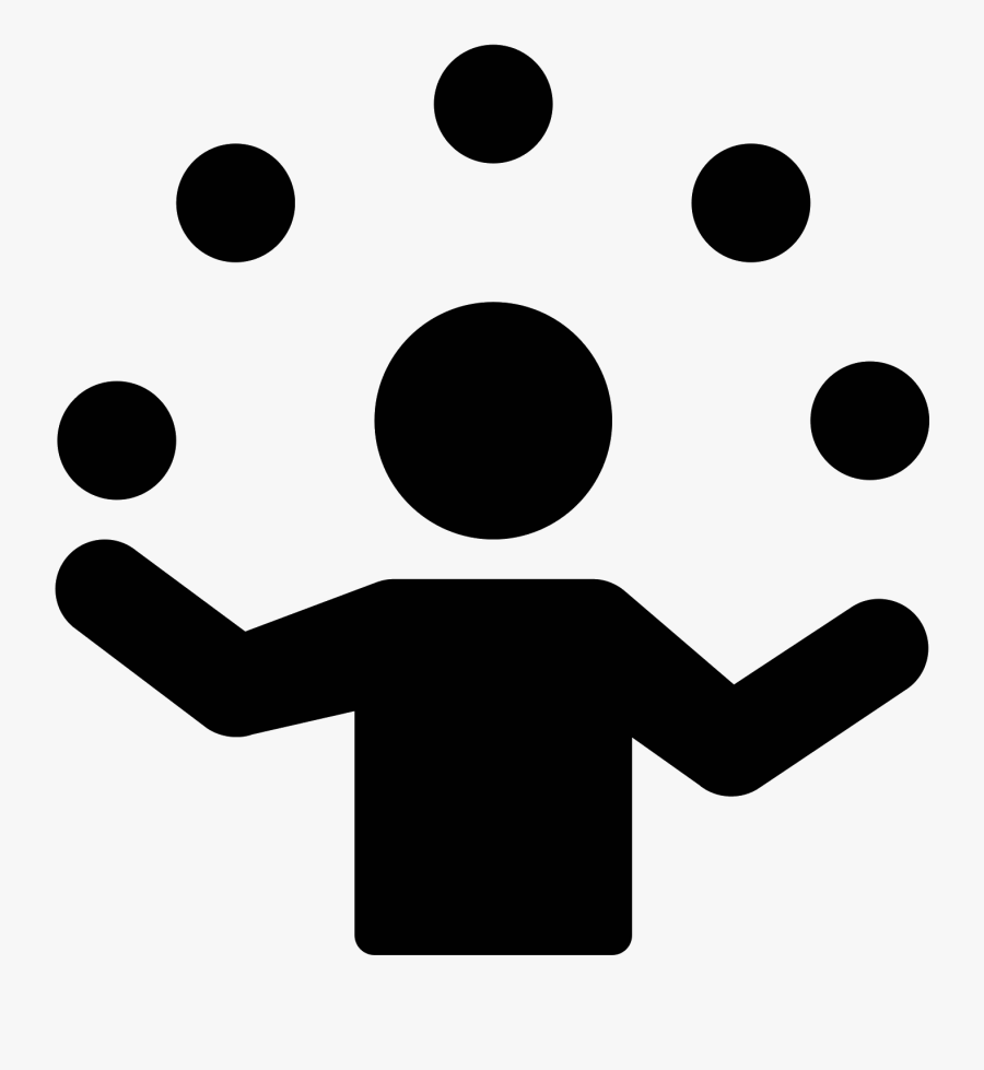 Juggler Filled Icon - Circle, Transparent Clipart