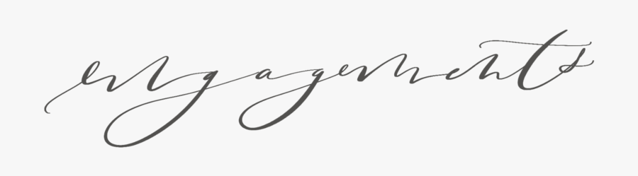 Engagement1 - Calligraphy, Transparent Clipart
