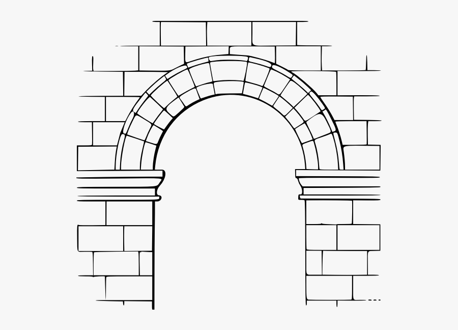 Arch - Arch Drawing, Transparent Clipart