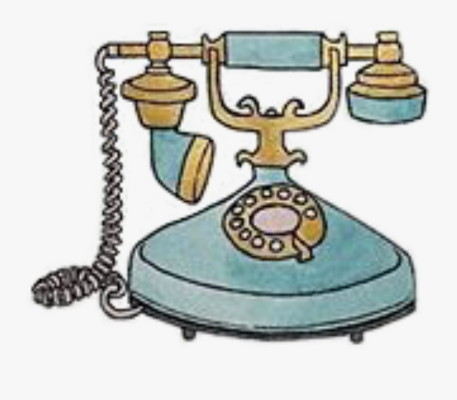 #phone #antique #vintage - Cartoon, Transparent Clipart