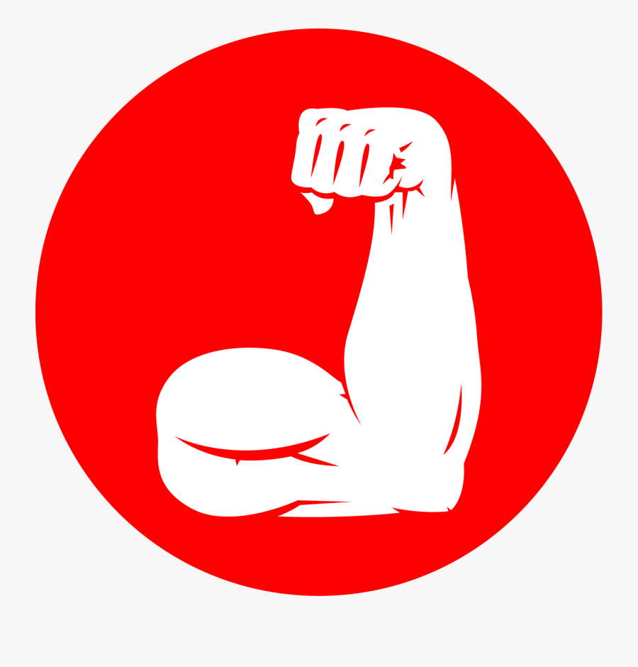 Transparent Muscle Arm Clipart - Logo Bodybuilding Icon, Transparent Clipart