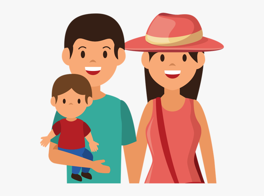 Cute Cartoon Famiky Membera, Transparent Clipart