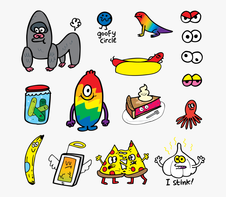 Easy Jon Burgerman Art, Transparent Clipart