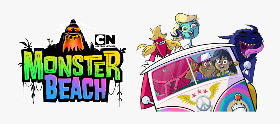 Monster Beach Cartoon Network Logo, Transparent Clipart