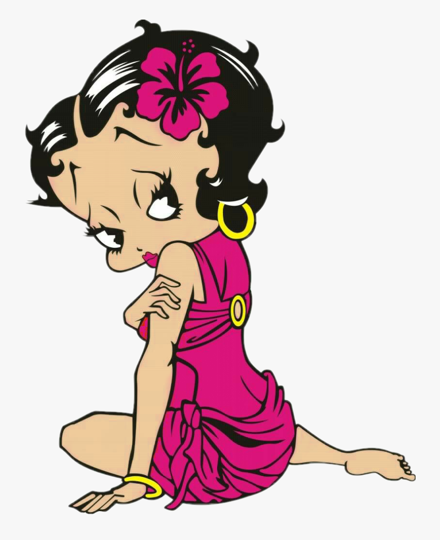 #cartoon#bettyboop - Betty Boop In Red, Transparent Clipart
