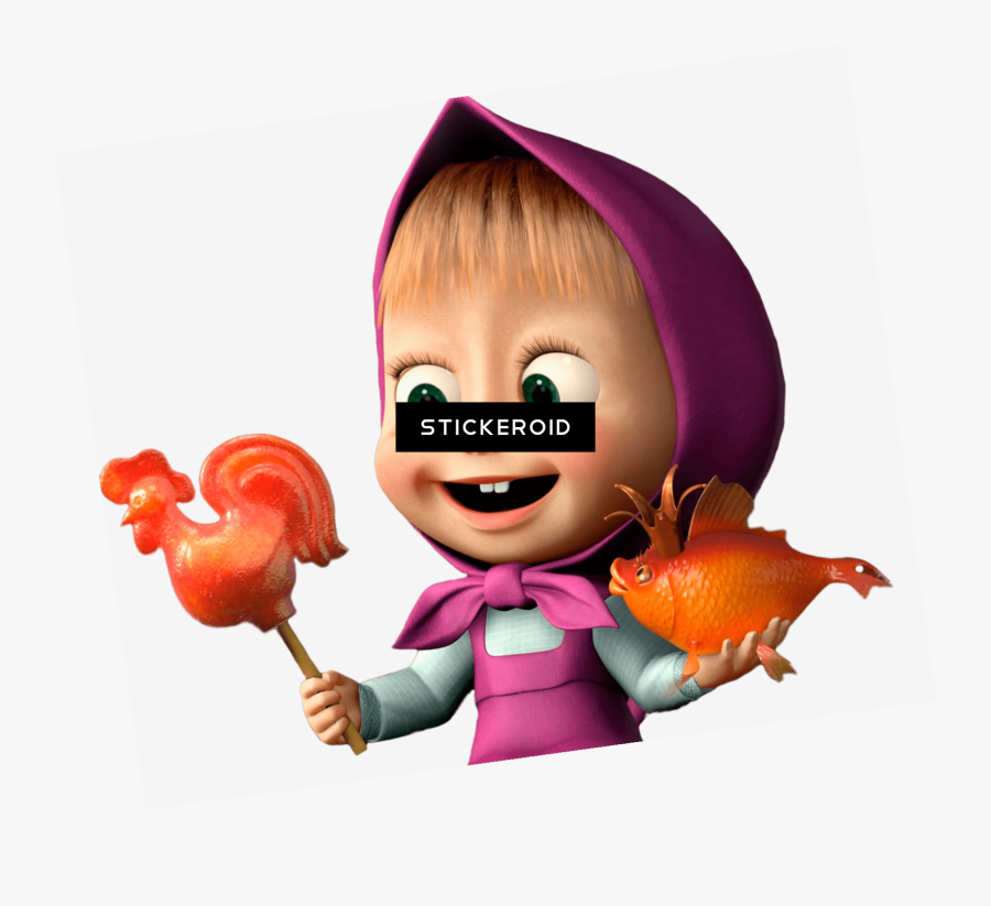 Plastic Worm Fishing Bait - Masha Cartoon, Transparent Clipart