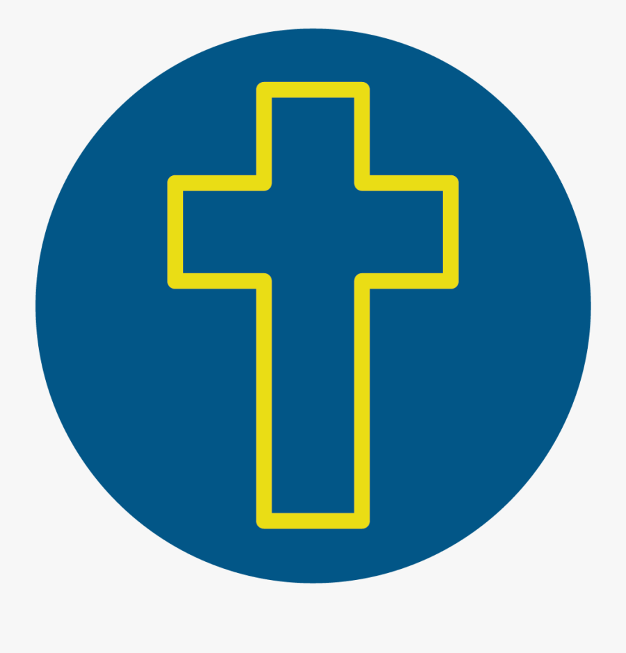 Line Icon Of Christ"s Cross - Christianity, Transparent Clipart