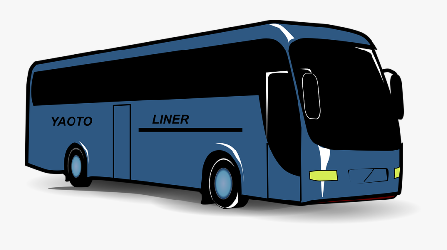 Tour Bus Clip Art, Transparent Clipart