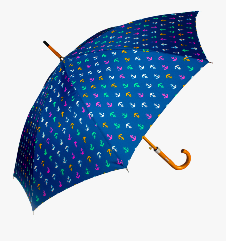 Johns Woodking Anchors And Symbols Navy Blue Unisex - Umbrella, Transparent Clipart