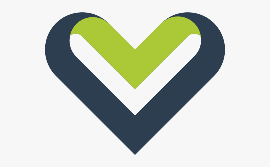 Ribbon Heart Vector Image - Corazon Azul Verde Vector, Transparent Clipart