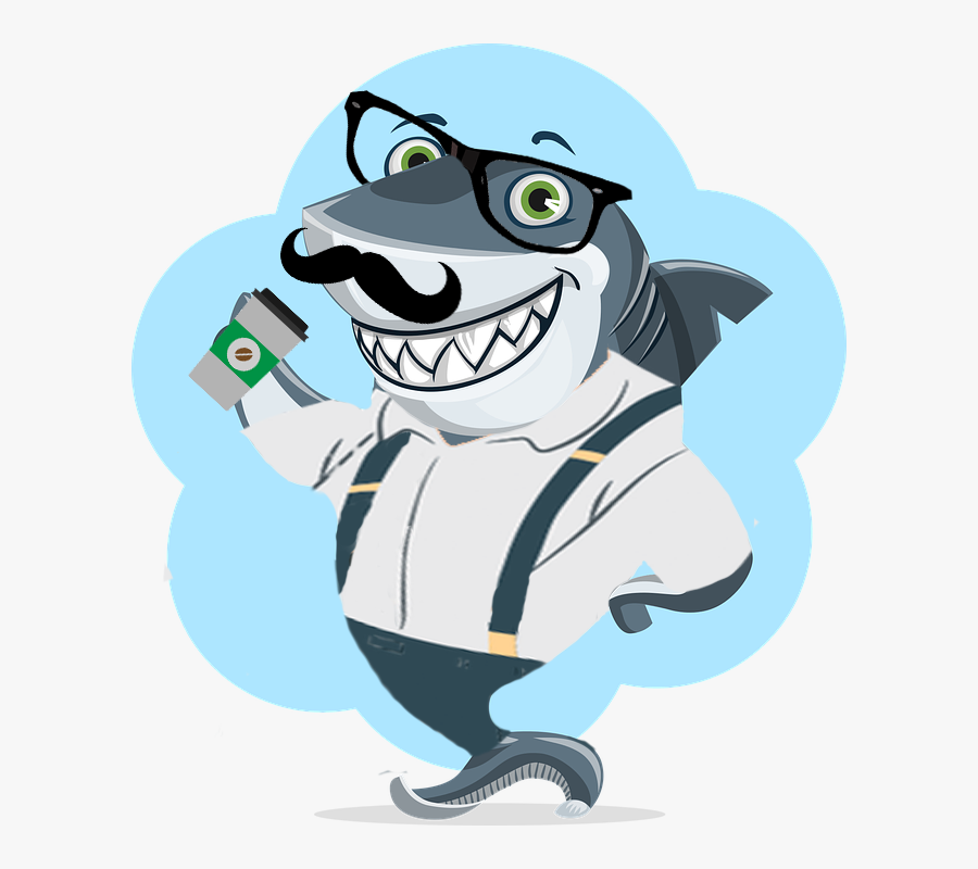 Feed Your Millennial Shark, Transparent Clipart