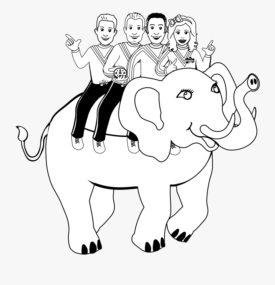 Wiggles Free Colouring Pages, Transparent Clipart