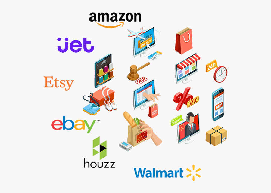 Marketplace Management Services Usa - Isometric Icons, Transparent Clipart