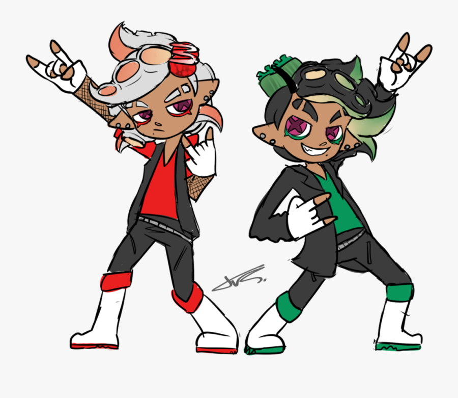 Nose Bleeds, Kraken, Nintendo, Fanart, Pride, Character - Splatoon 3 Octo Brothers, Transparent Clipart