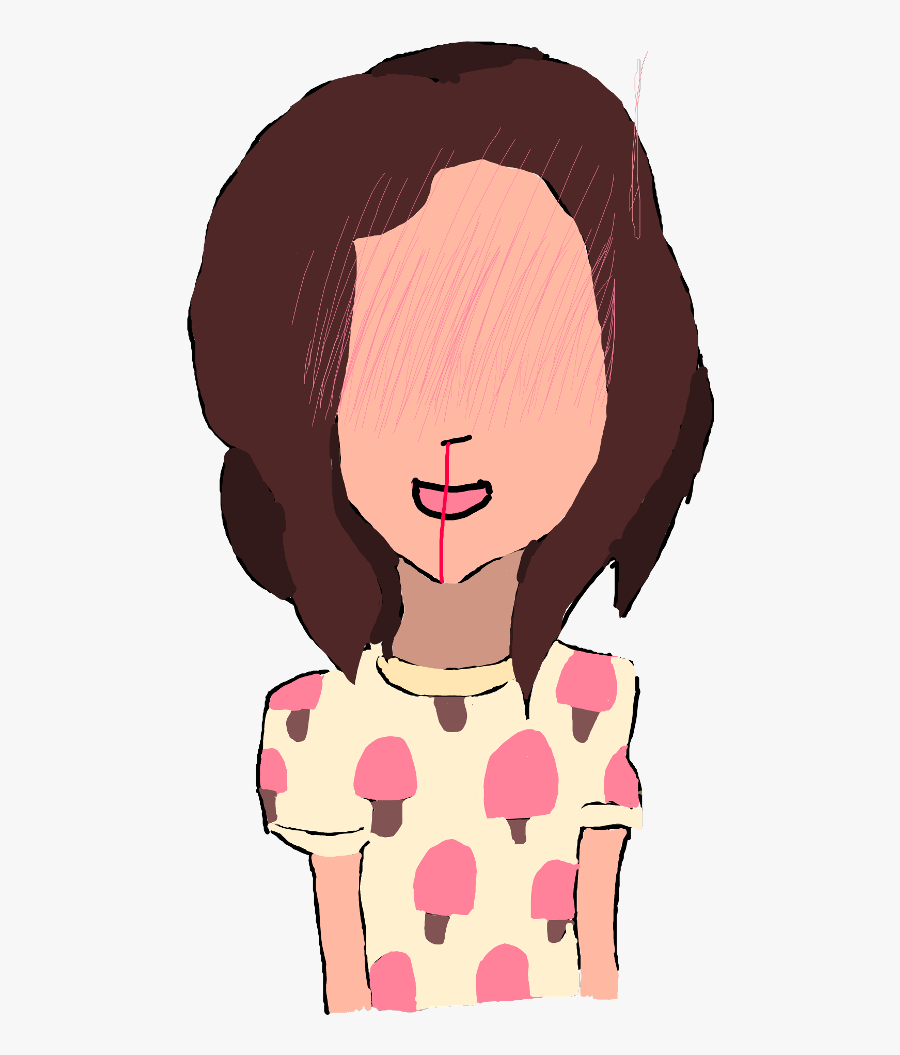 #myself #oc #nosebleed - Illustration, Transparent Clipart