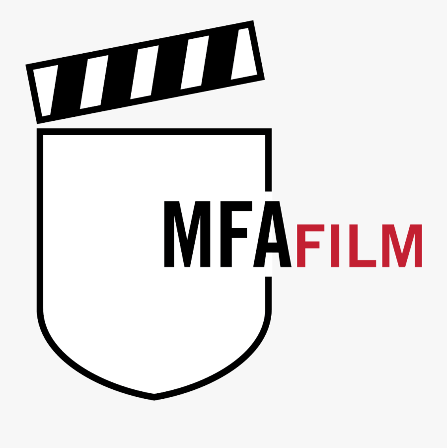 Graphic In Red, Back And Gray With Clapboard Logo, Transparent Clipart