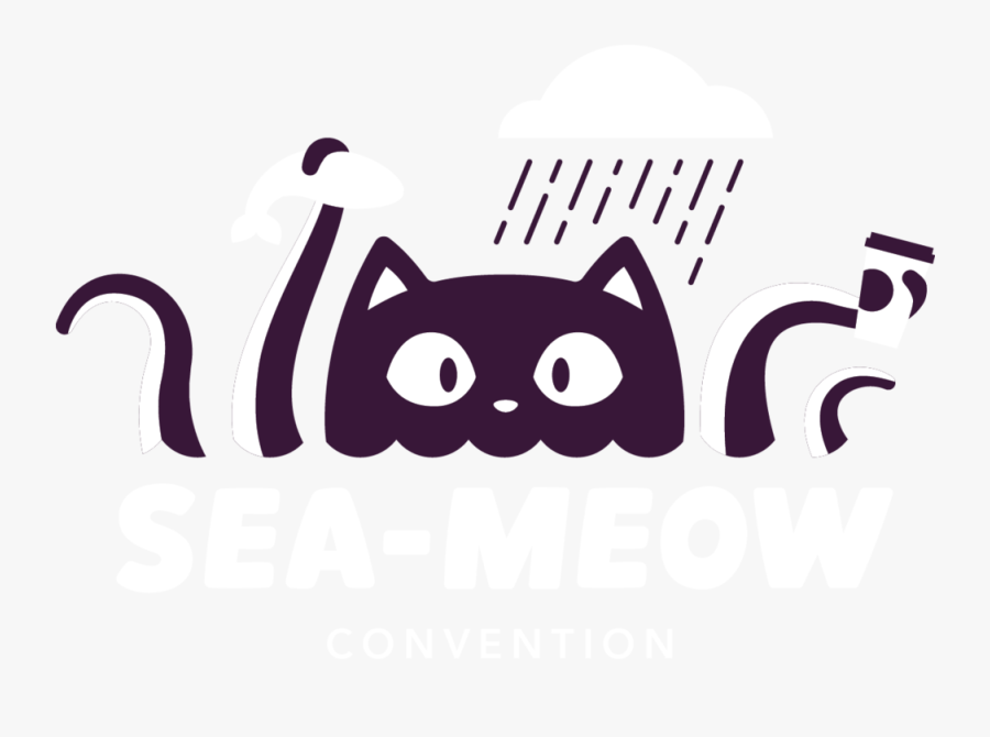 Sea-meow Logo, Transparent Clipart