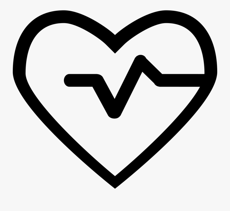 Lifeline In A Heart - Heart Blood Pressure Clipart, Transparent Clipart