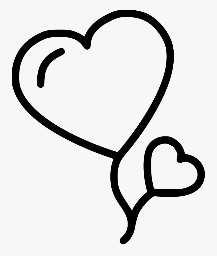 Heart Balloons - Heart, Transparent Clipart