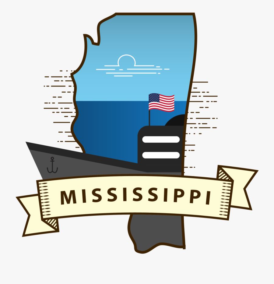 Mississippi River Image - Mississippi Graphic, Transparent Clipart