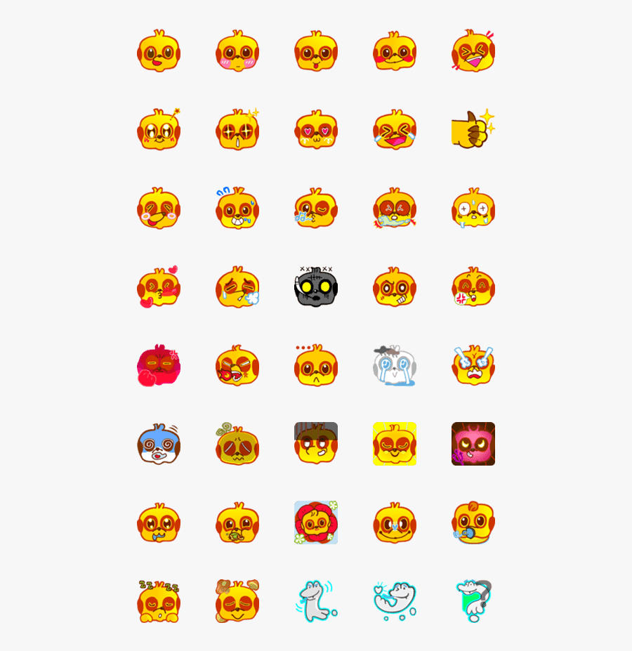 Qoobee Emoji, Transparent Clipart