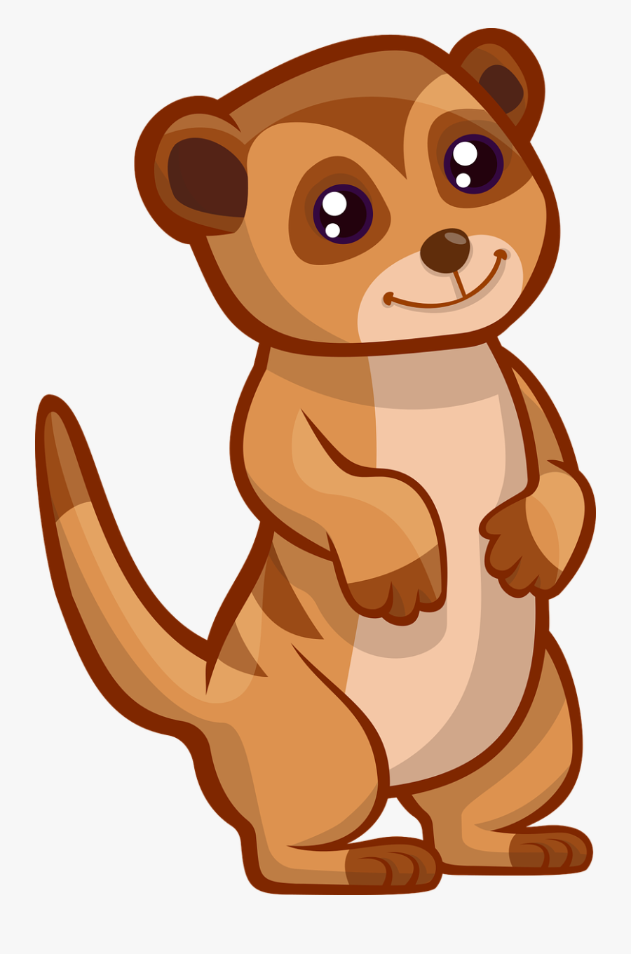 Meerkat Cute Animal Free Photo - Meerkat Cartoon Png, Transparent Clipart