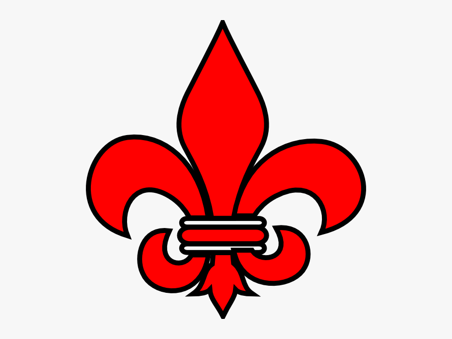 Red Fleur De Lys, Transparent Clipart