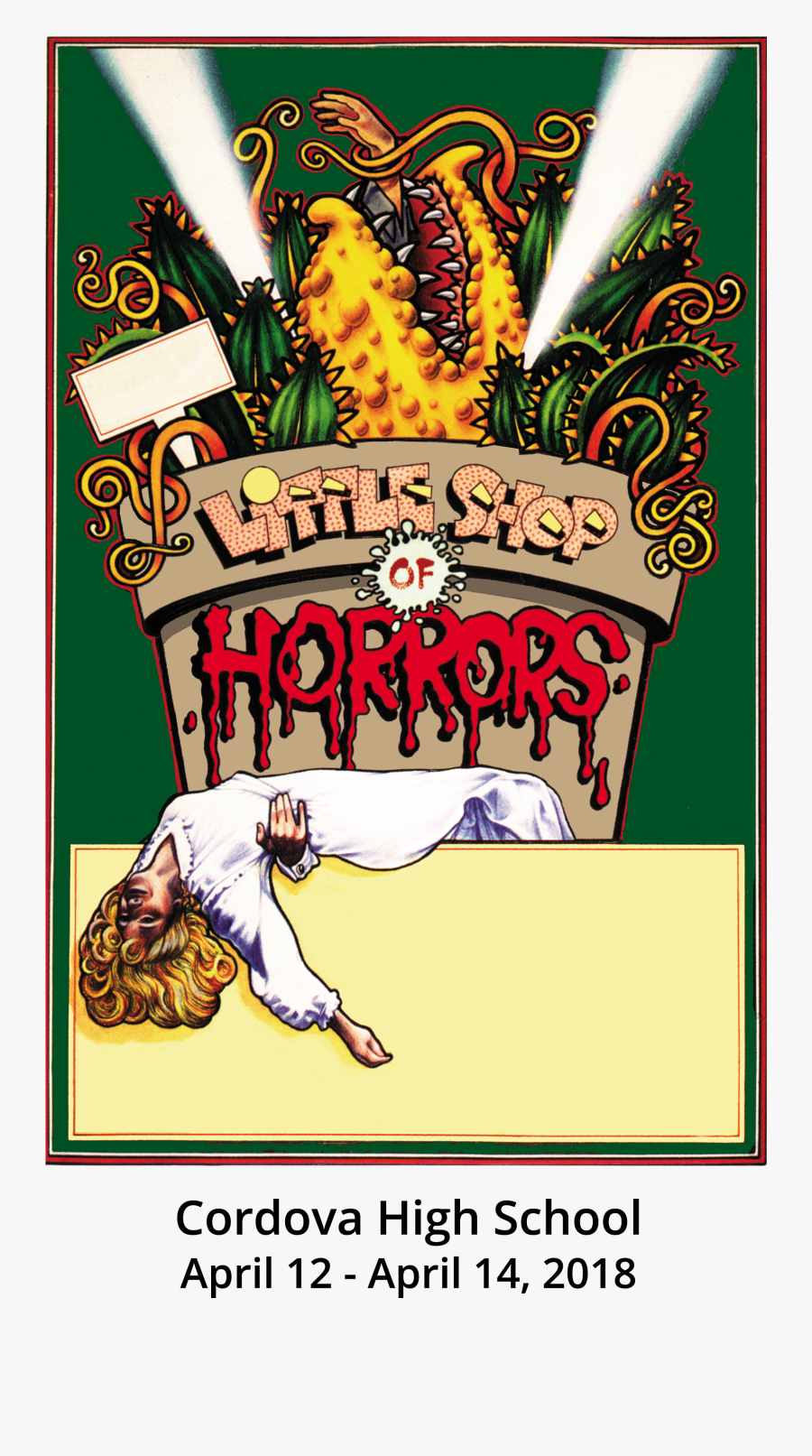 Little Shop Of Horrors Programme, Transparent Clipart