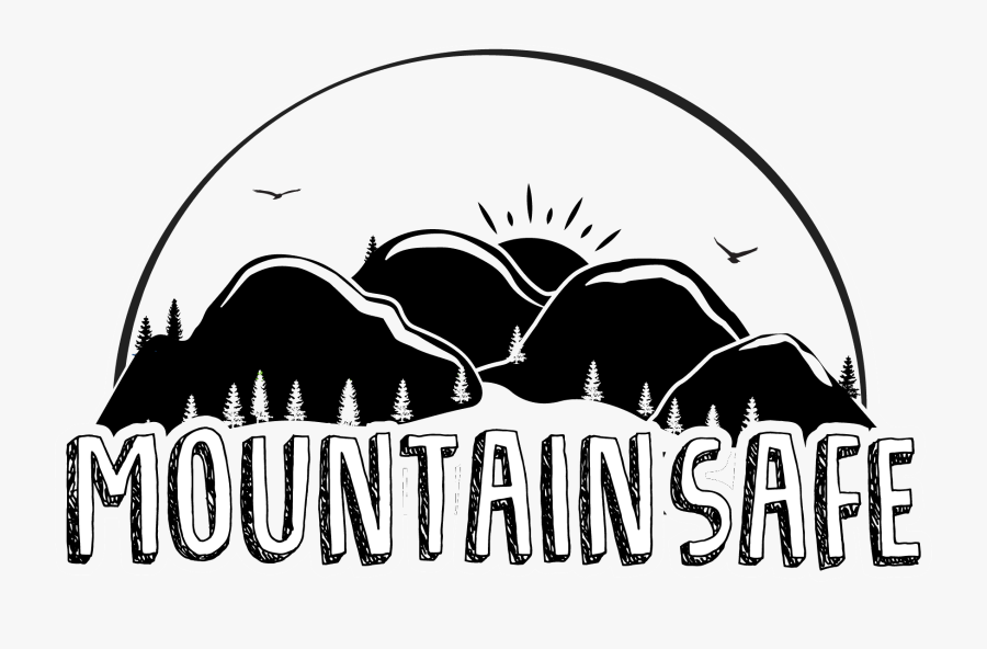 Mountainsafe Transparetn Bw - Illustration, Transparent Clipart