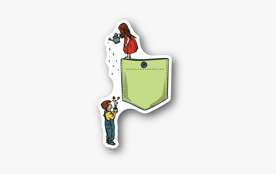 Watering Flowers Sticker"

 
 Data Rimg="lazy"
 Data - Illustration, Transparent Clipart